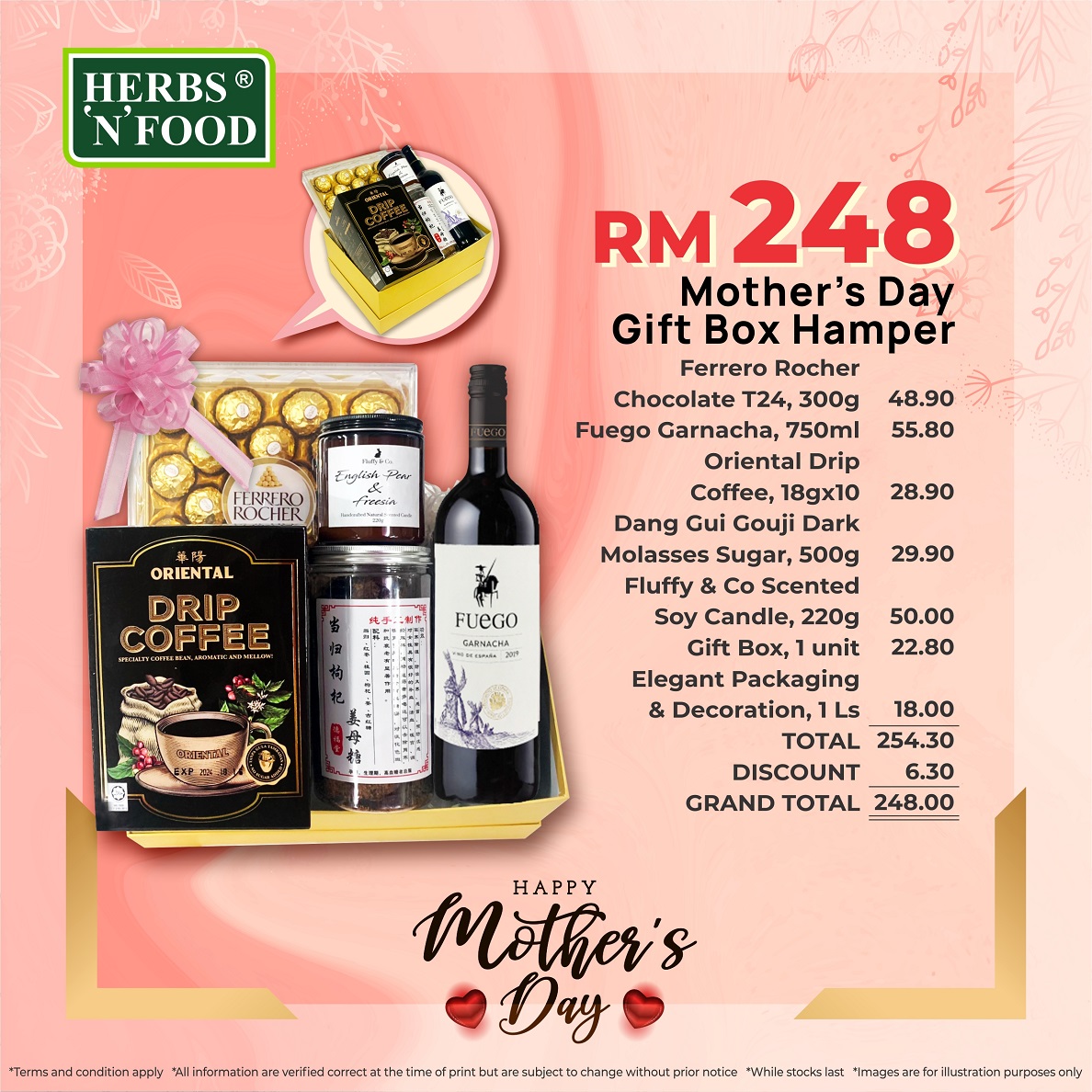 MOTHER’S DAY GIFT BOX HAMPER RM248